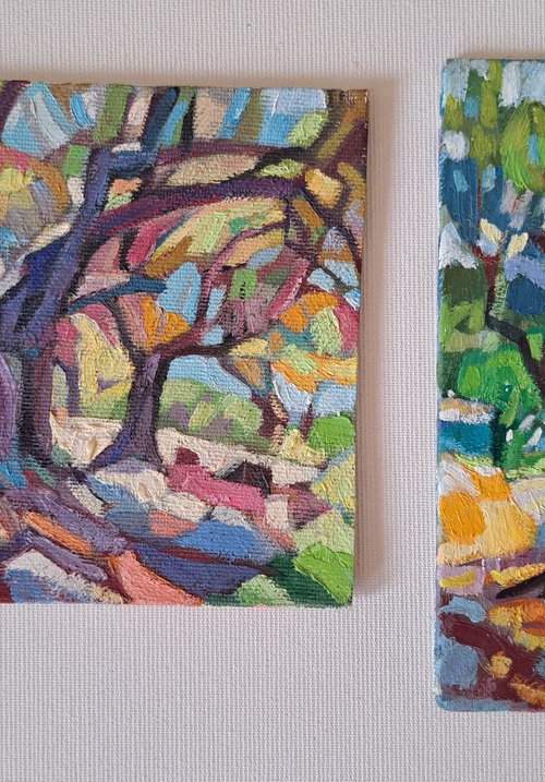 Set of two painting, 26 by Maja Đokić Mihajlović