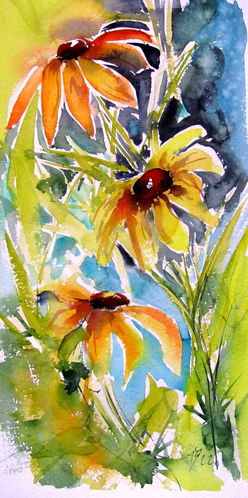 Yellow flowers by Kovács Anna Brigitta