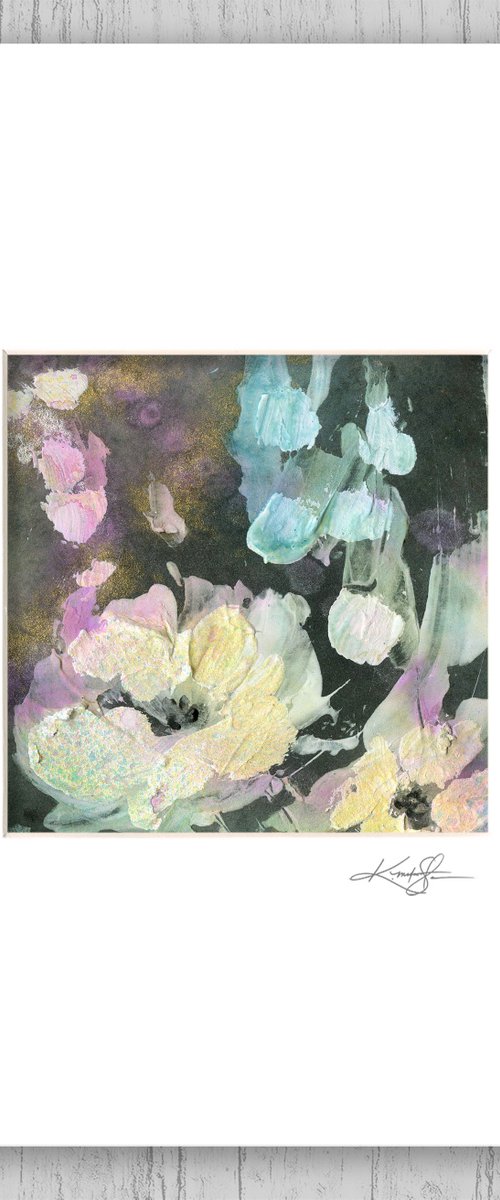Floral Delight 42 - Textural Floral Abstract Painting by Kathy Morton Stanion by Kathy Morton Stanion