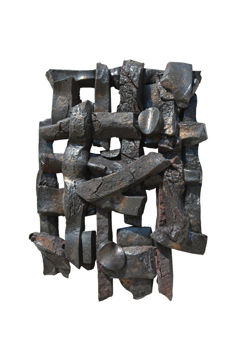 Organic Abstract Relief By Ognyan Chitakov, 11 X 16", "J", Original Artwork