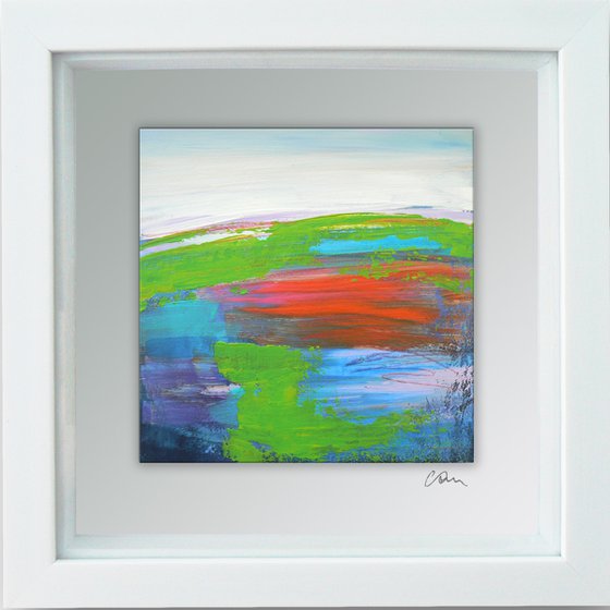 Framed ready to hang original abstract - abstract landscape #11