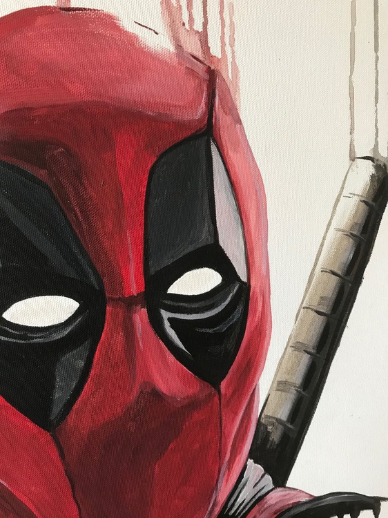 Drop Deadpool 2017 Acrylic Painting By Mr B Artfinder