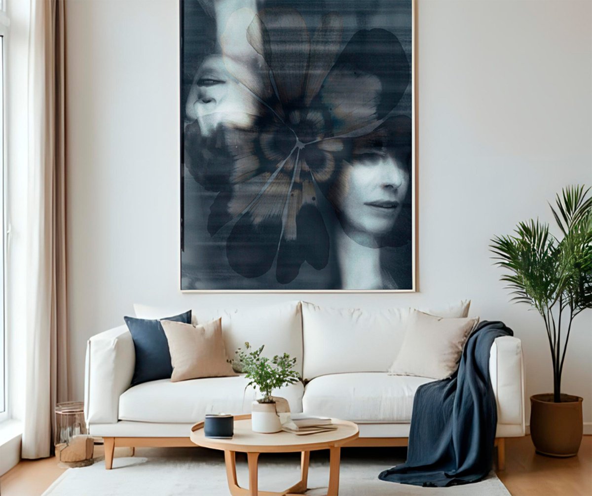 Surrealistic Abstract Photograph By Niccoli? Mario Zorza, 28 X 39", Poetic Revenge Triptych, Original Artwork