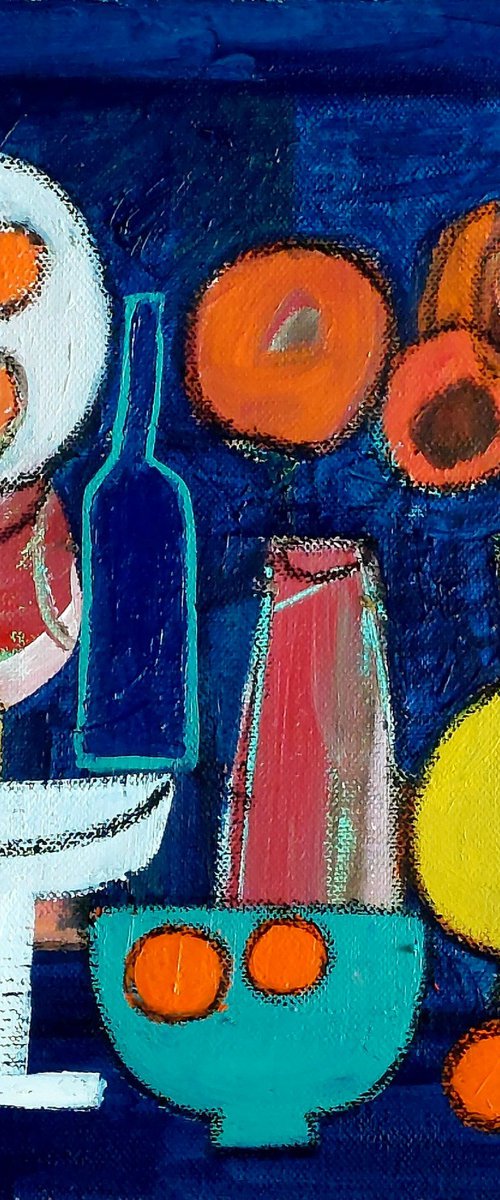 Two Yellow Vases by Jan Rippingham
