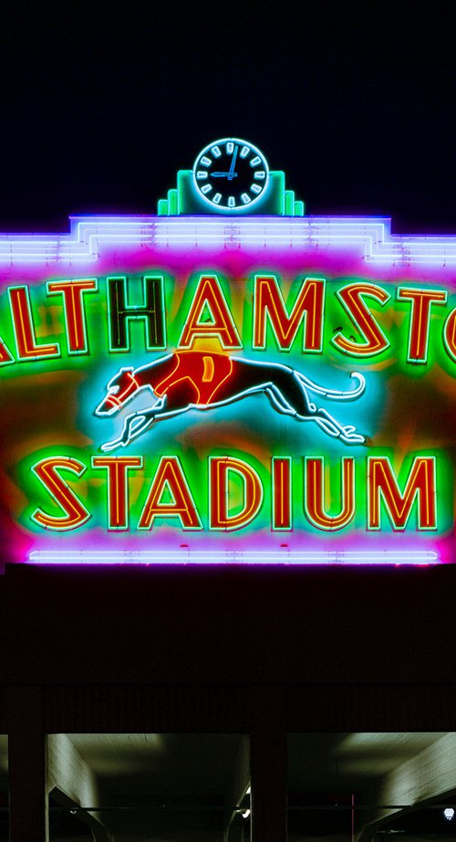 Walthamstow Stadium at Night, London by Richard Heeps