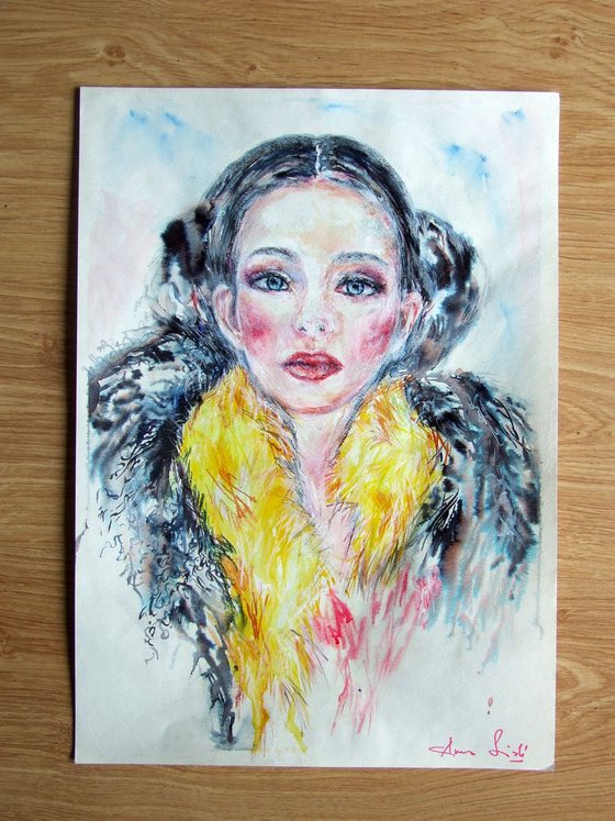 Woman in fur