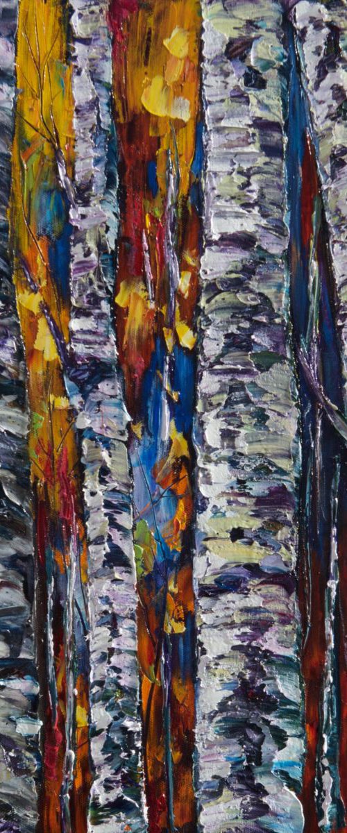 White Trees by Lena Owens at OLena Art
