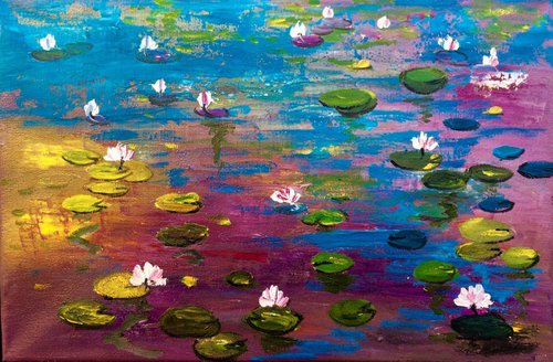 Lilies pond by Inna Montano