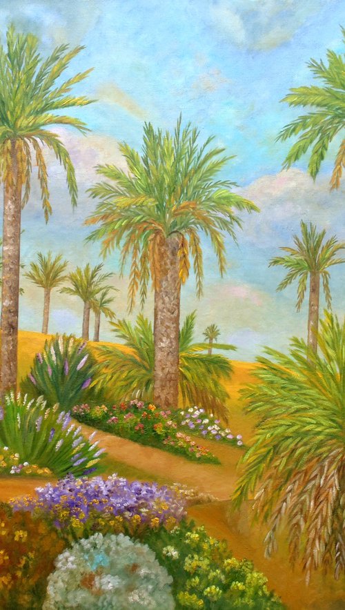 Seaside Palms by Angeles M. Pomata