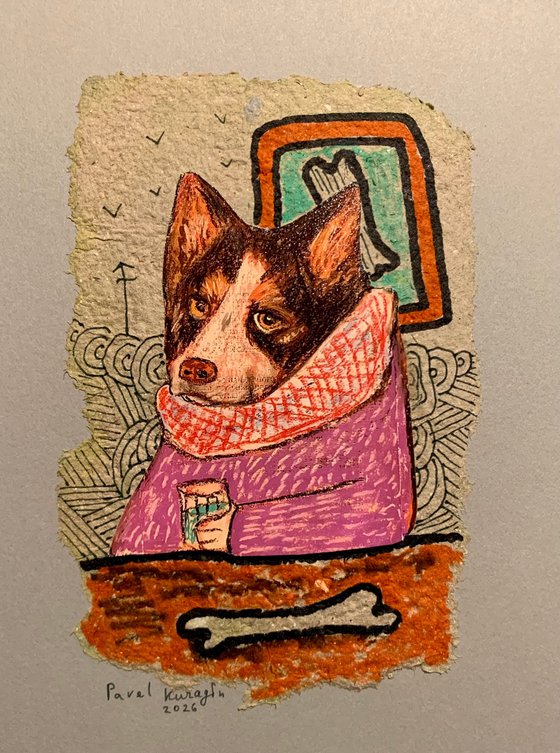 Drinking dog #164