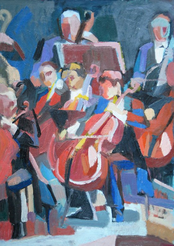 Musicians / 48 x 34.5 cm