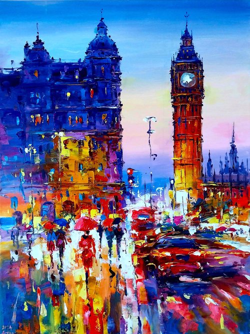 Evening city lights(LONDON) by Andrej  Ostapchuk