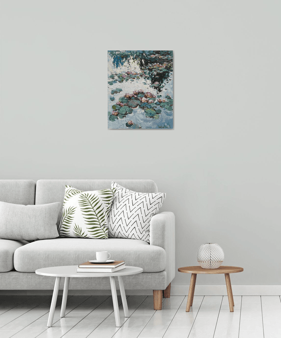 Water lilies - Original Oil painting