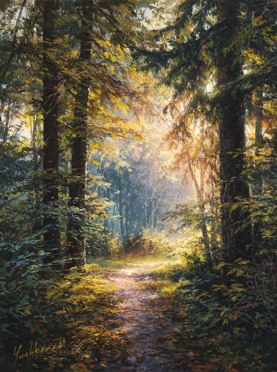 Path To The Light By Viktar Yushkevich Yuvart, 12 X 16, Artwork For Sale On Artfinder