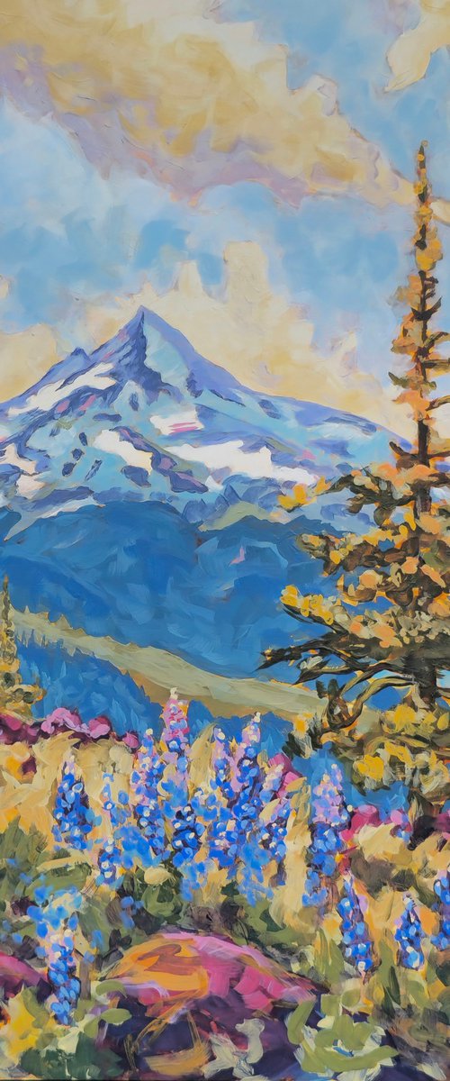 Lupine on the Mountain by Alison Stevenson