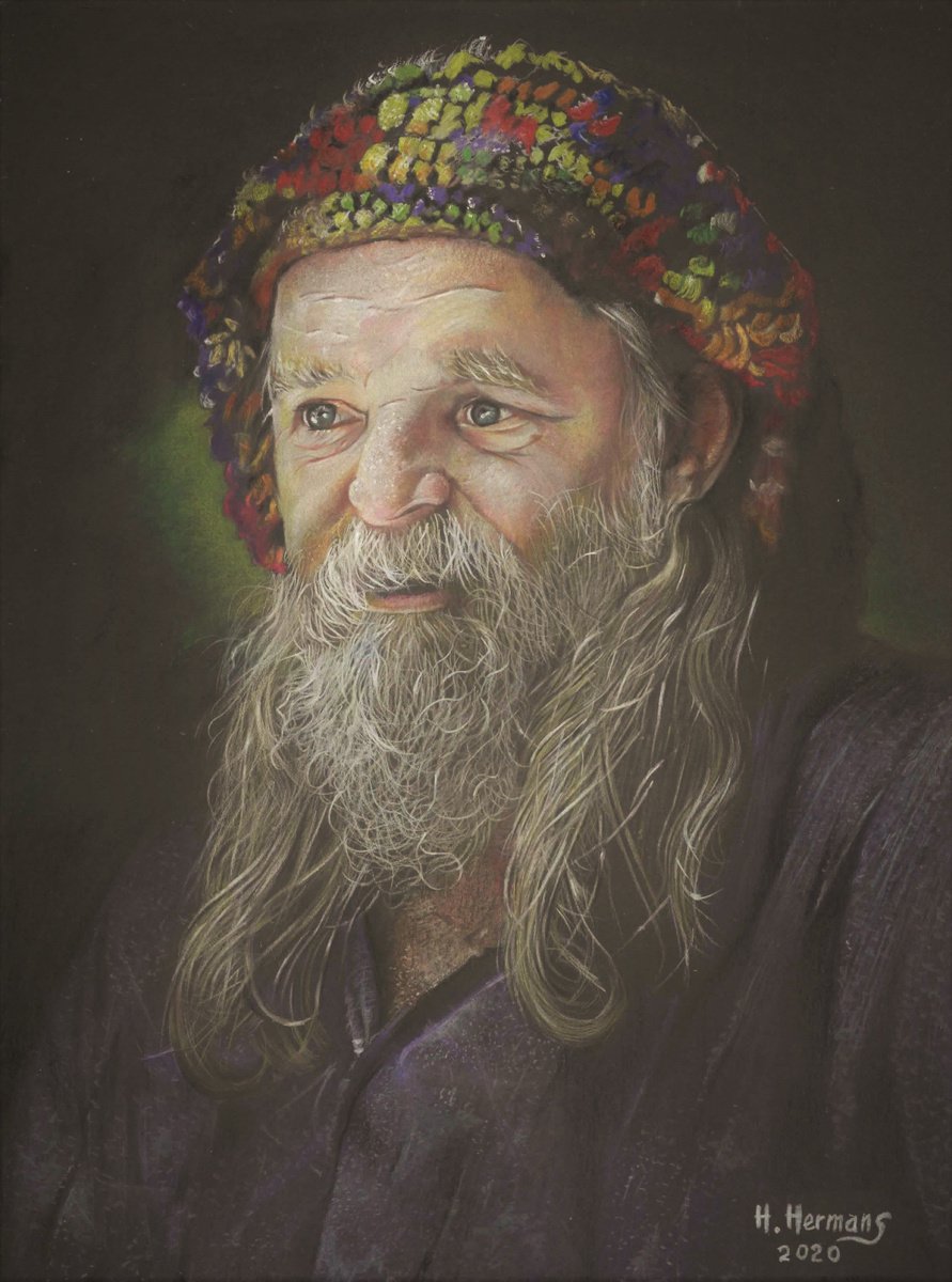 Old bearded man by HENDRIK HERMANS