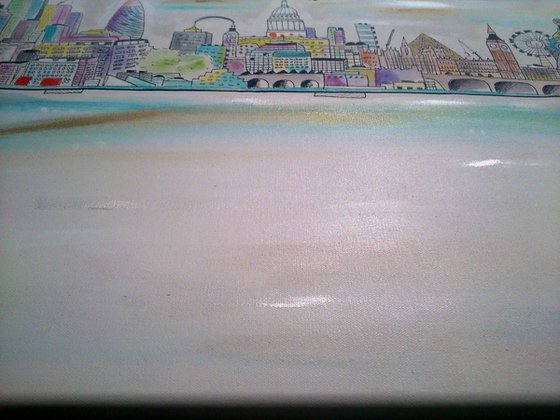 Crystal City ink on canvas