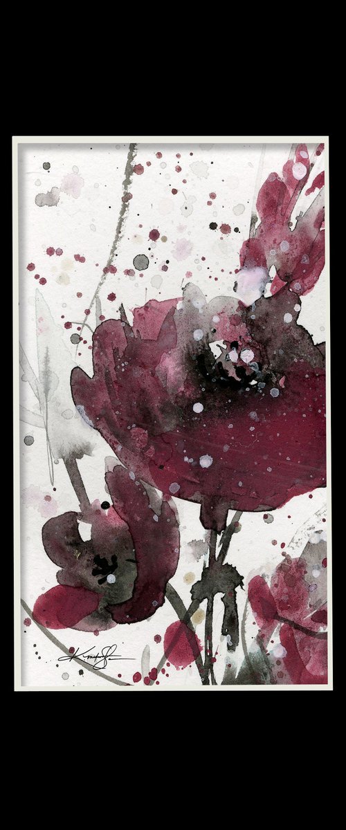 Petite Impressions 11 - Flower Painting by Kathy Morton Stanion by Kathy Morton Stanion