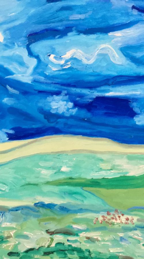 Countryside inspired by van Gogh by Kat X