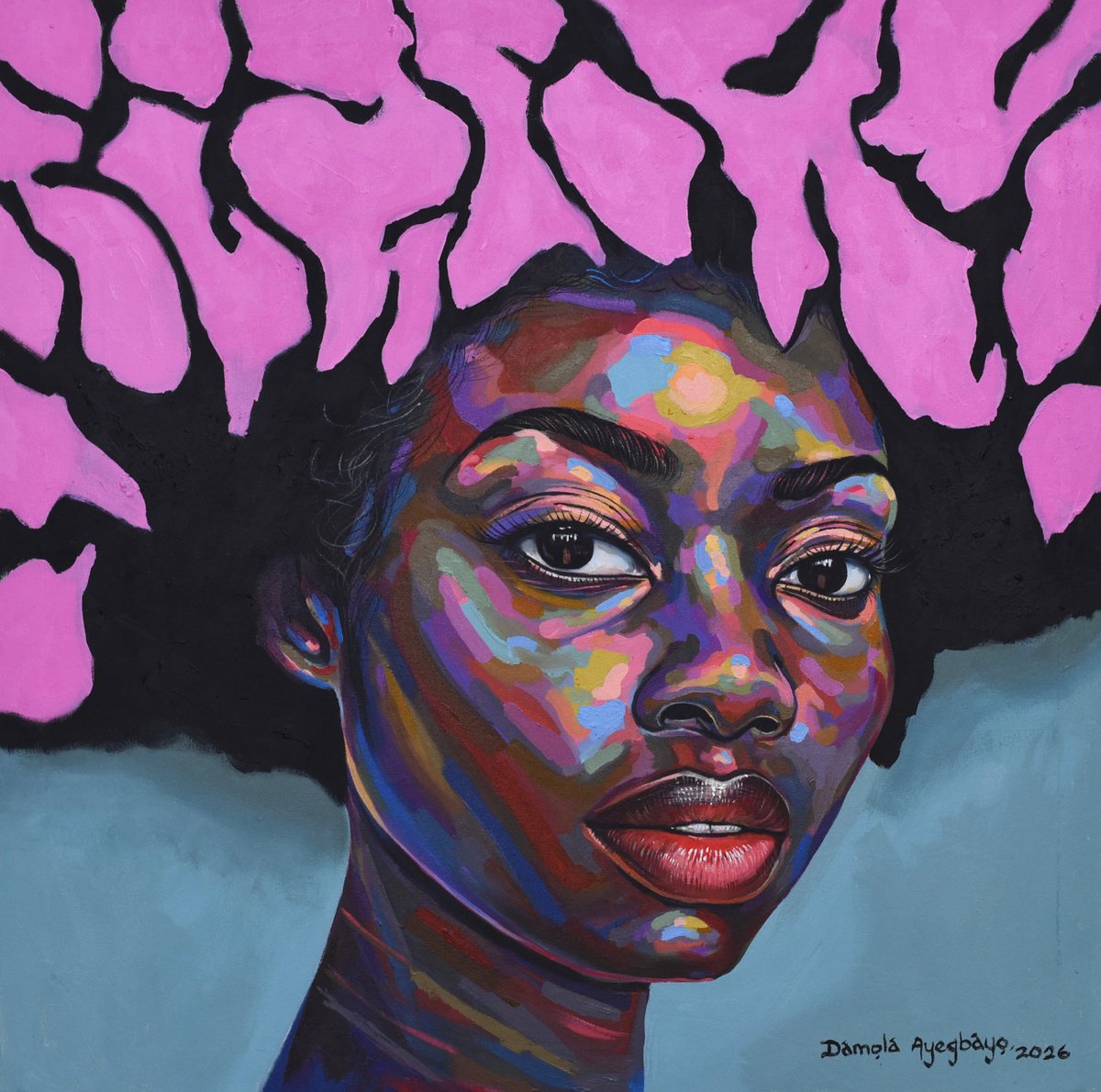 Purpose Or Existence 19 By Damola Ayegbayo, 30 X 30, Artwork For Sale On Artfinder