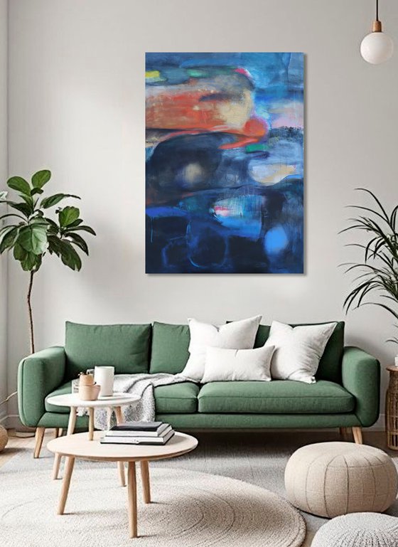 composition with gold and orange