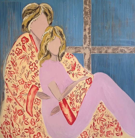 Mother Daughter Original Painting