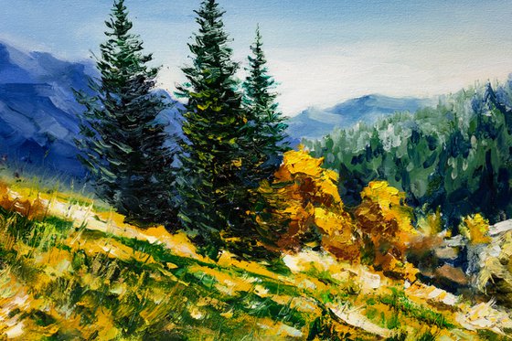 "Autumn in the mountains" landscape