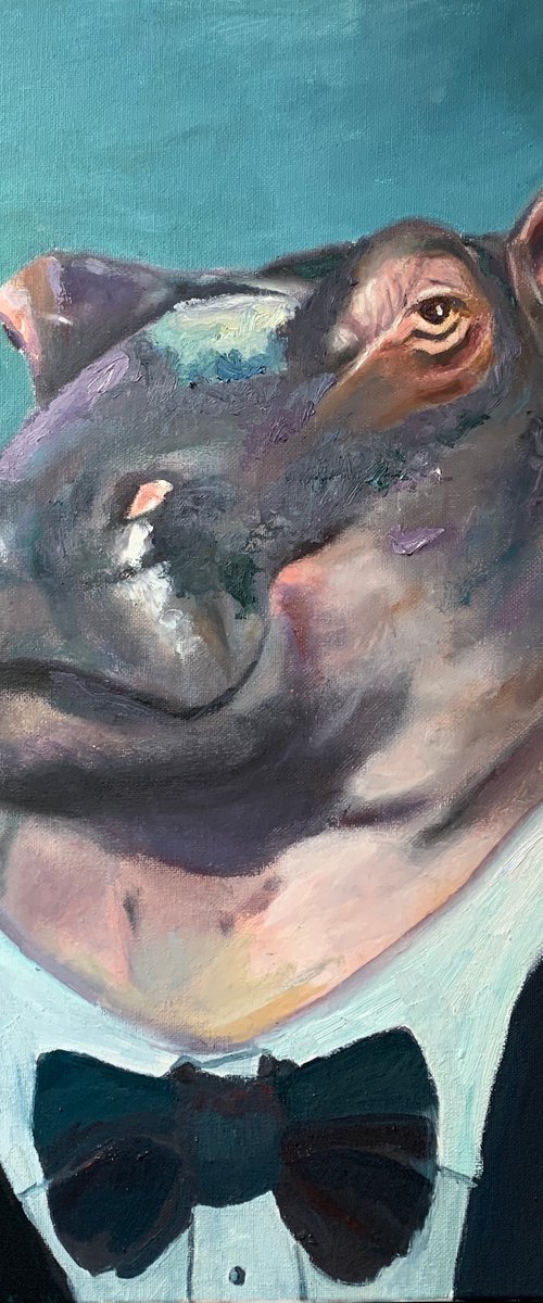 Hippo In A Tux by Ryan  Louder