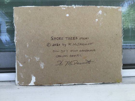 SHORE TREES MINI - oil 5X7 (SOLD)