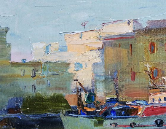 Port in Fiumicino. Italy