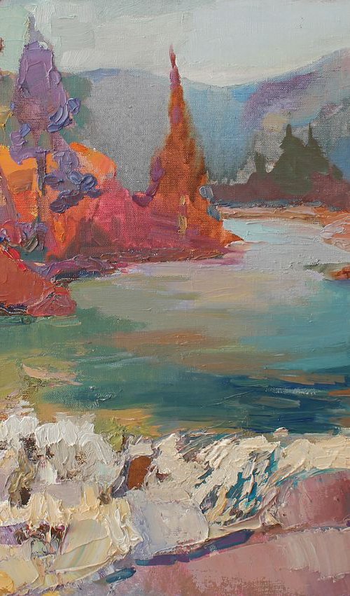 Waterfall in Yaremche by Anastasiia Grygorieva