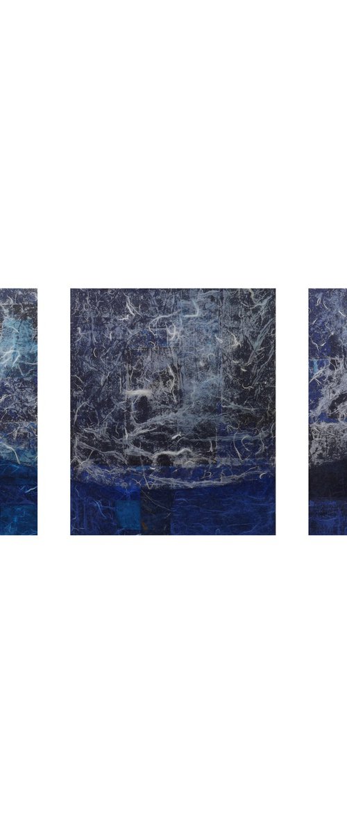 “Le Grand Bleu- Beyond“ - triptych by Valentin Bakardjiev