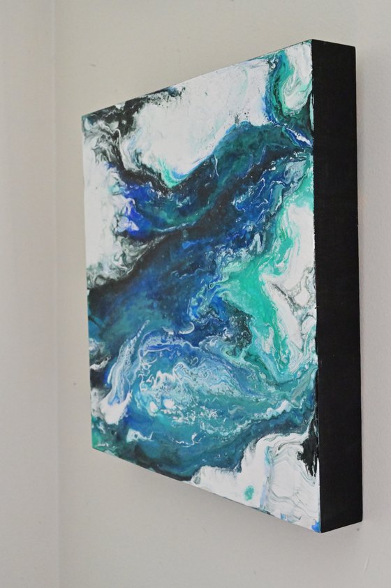Nature Series - Earth Four (Original abstract art painting on timber)