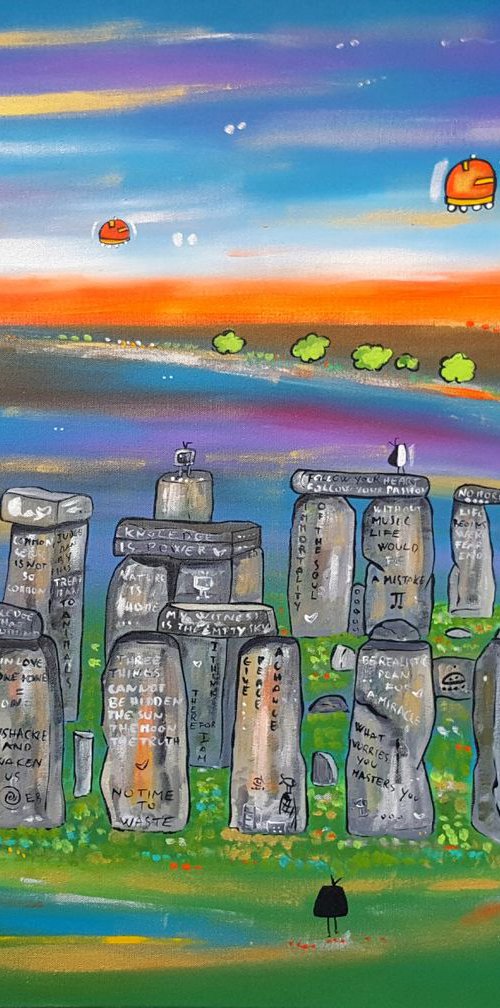 Futuristic Stonehenge (Commission) by Maria Luisa  Azzini