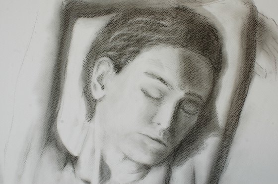 Charcoal drawing