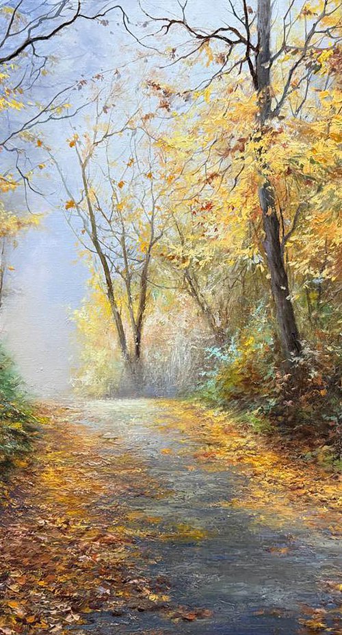 Golden Pathway by Farzaneh Maddahi