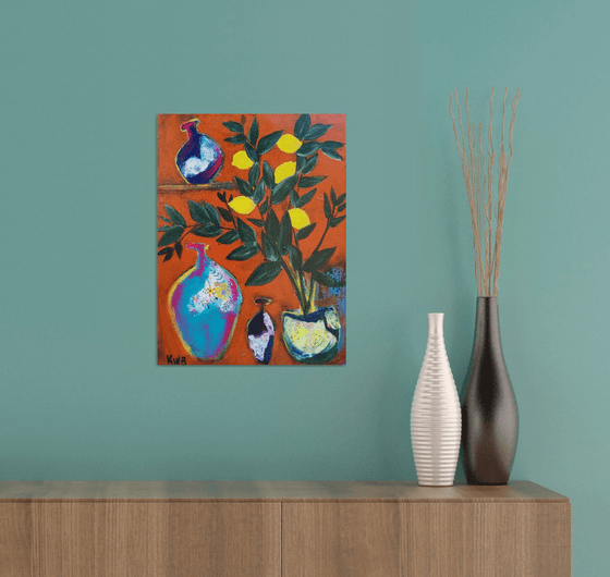 Lemon Tree and Pots