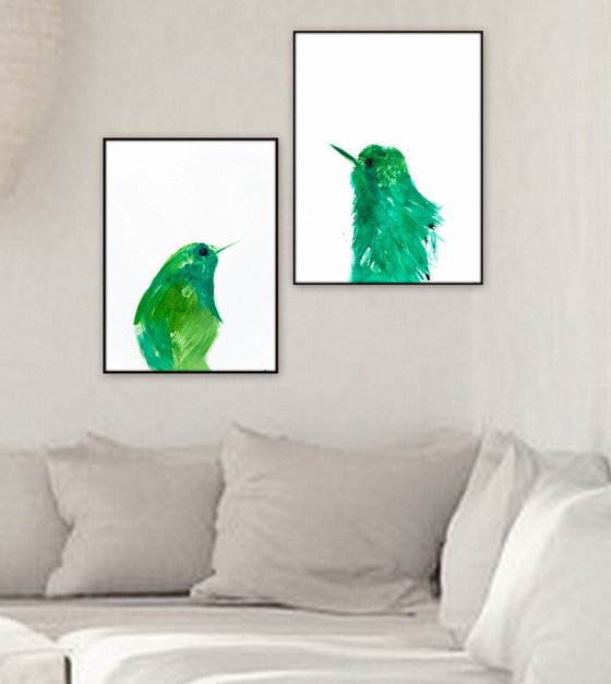 Birds, set of 2