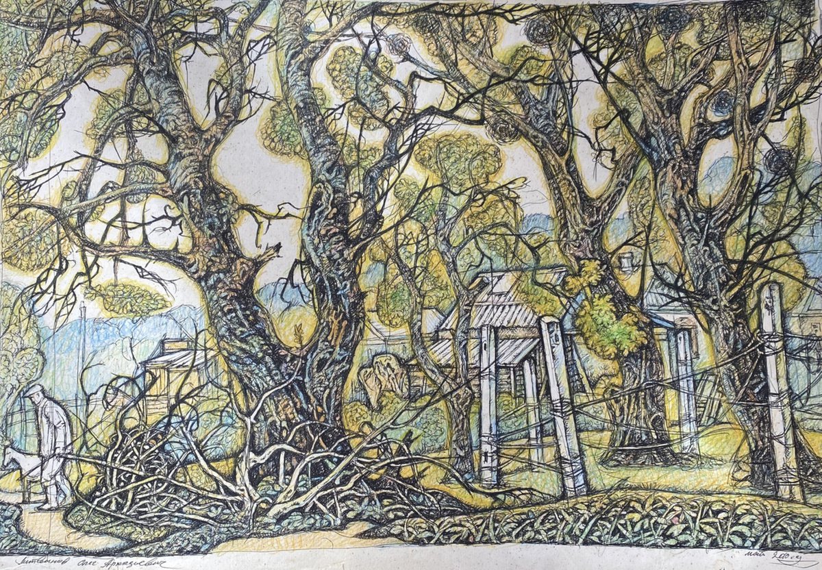 Impressionistic Landscape Painting By Oleg And Alexander Litvinov, 16 X 24", May, Original Artwork