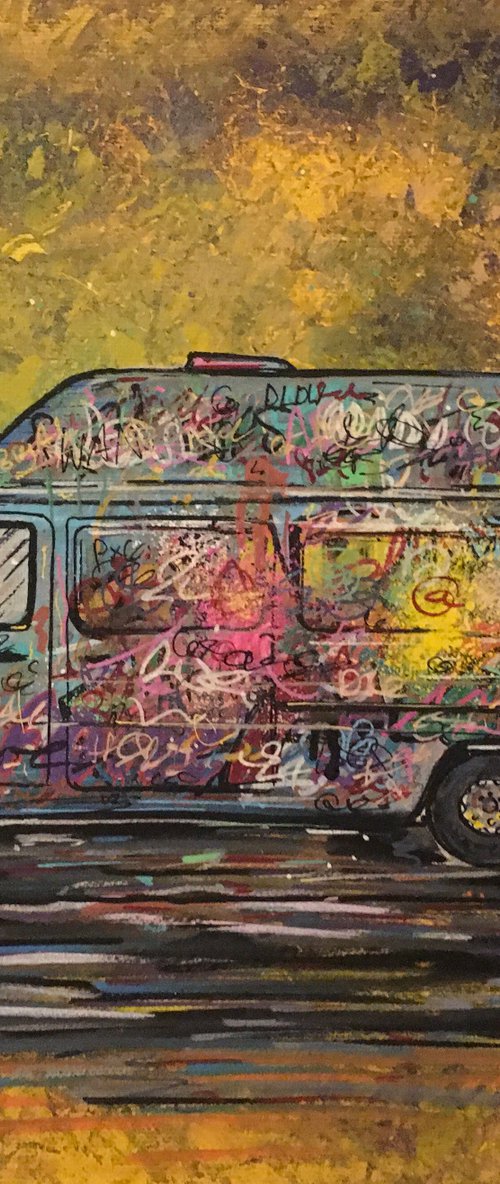 Graffitied Van 1 by John Curtis