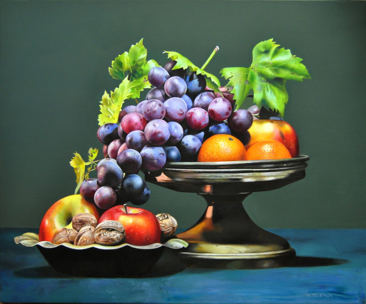 Still life with fruits by Valeri Tsvetkov