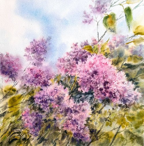 Bouquet of lilacs by Olga Grigo