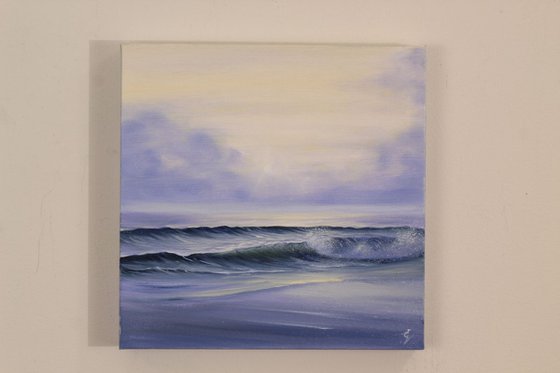 Violet Tides, plein air seascape