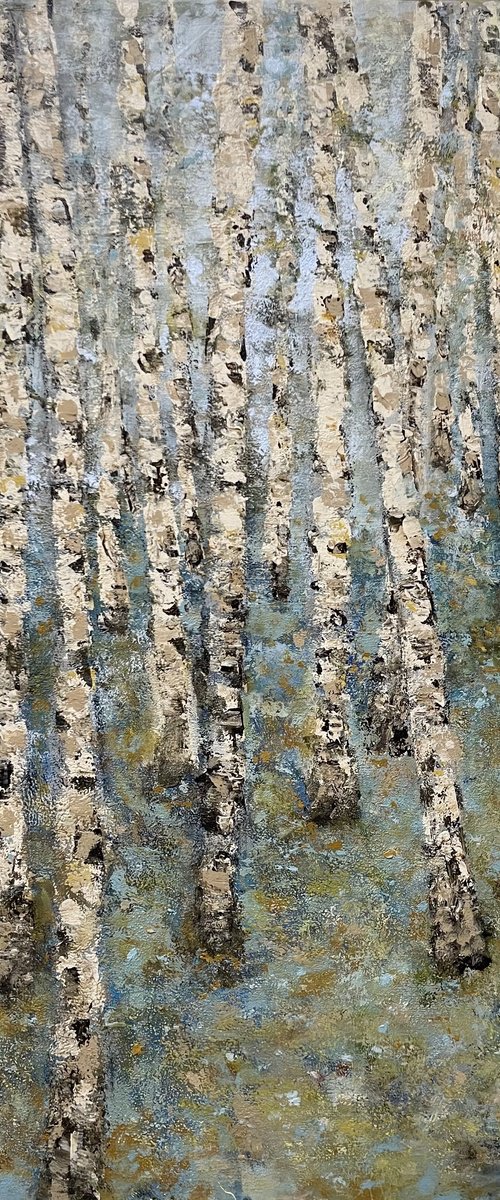 Birch forest by Miri Baruch
