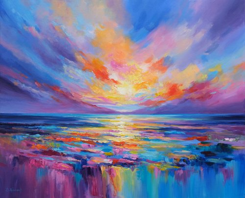 Colorful Sunset Seascape by Behshad Arjomandi