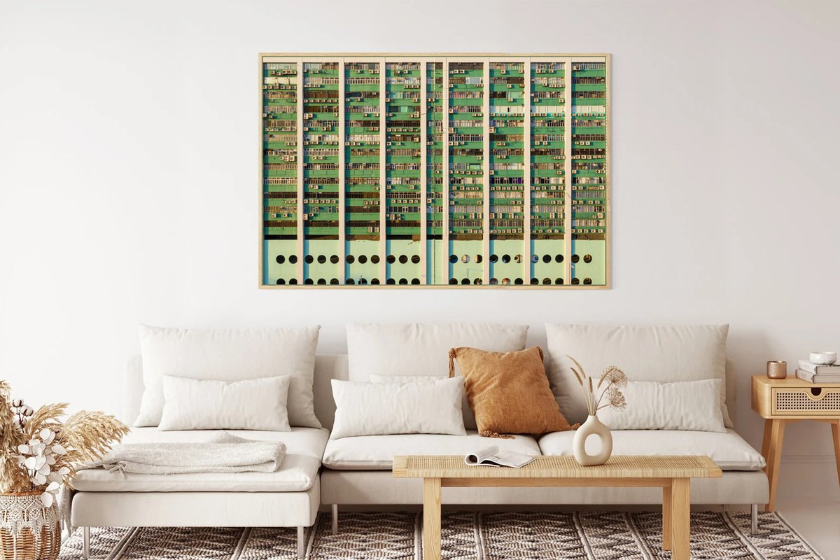 Geometric Cityscapes Photograph By Serge Horta, 48 X 32", Industrial Ii, Original Artwork