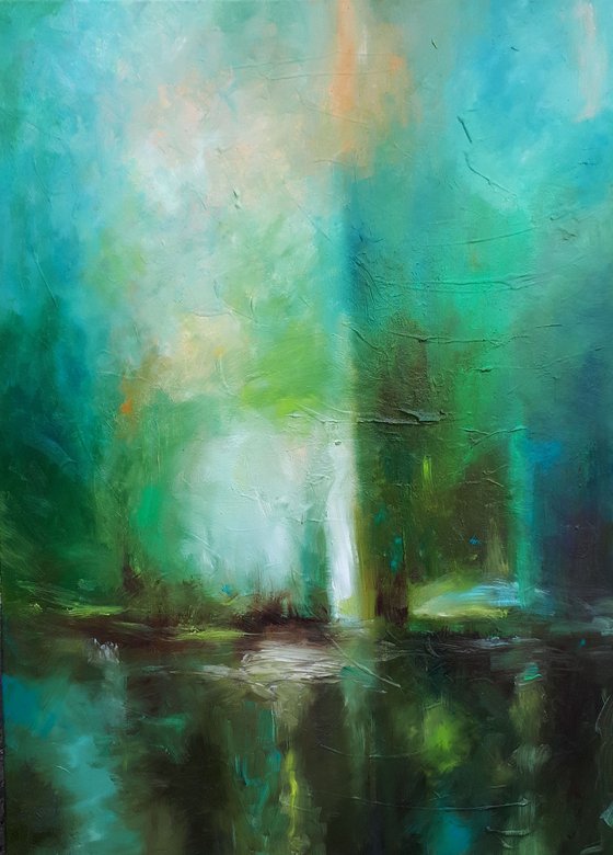 The emerald landscape (95x65cm)