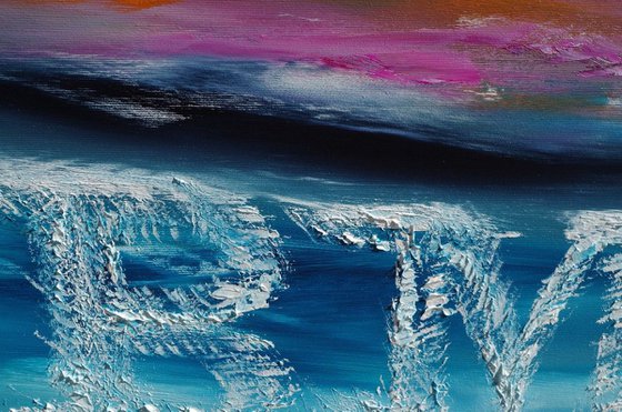 Commissioned painting - IBM on the sky