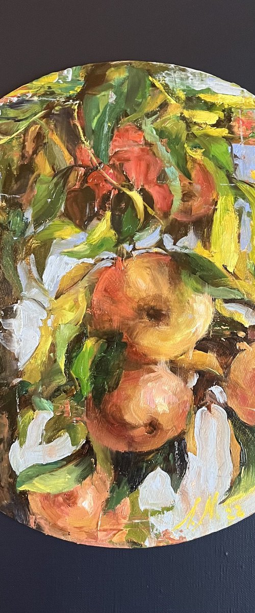 Apples on branches by Elena Mashajeva-Agraphiotis