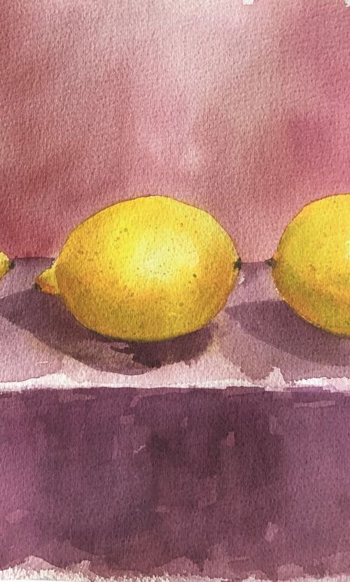 Three lemons by Krystyna Szczepanowski
